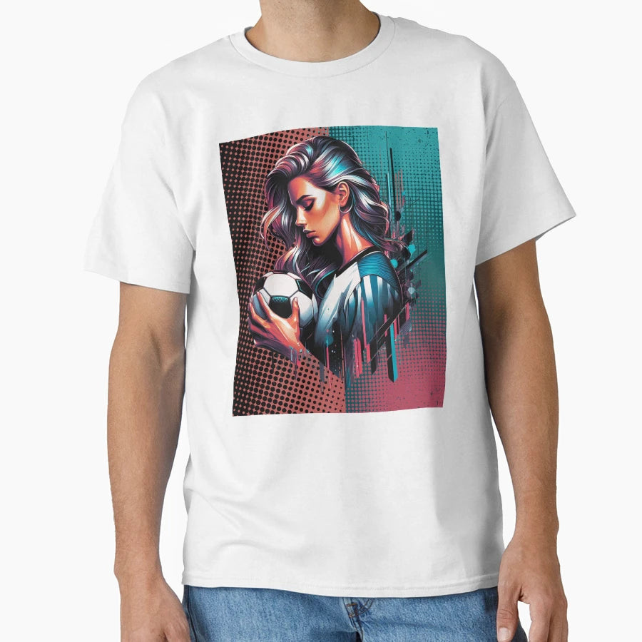 Female Soccer T-Shirt - Aesthetic Graphic Men Women - T-Shirt, Sweatshirt, Hoodie