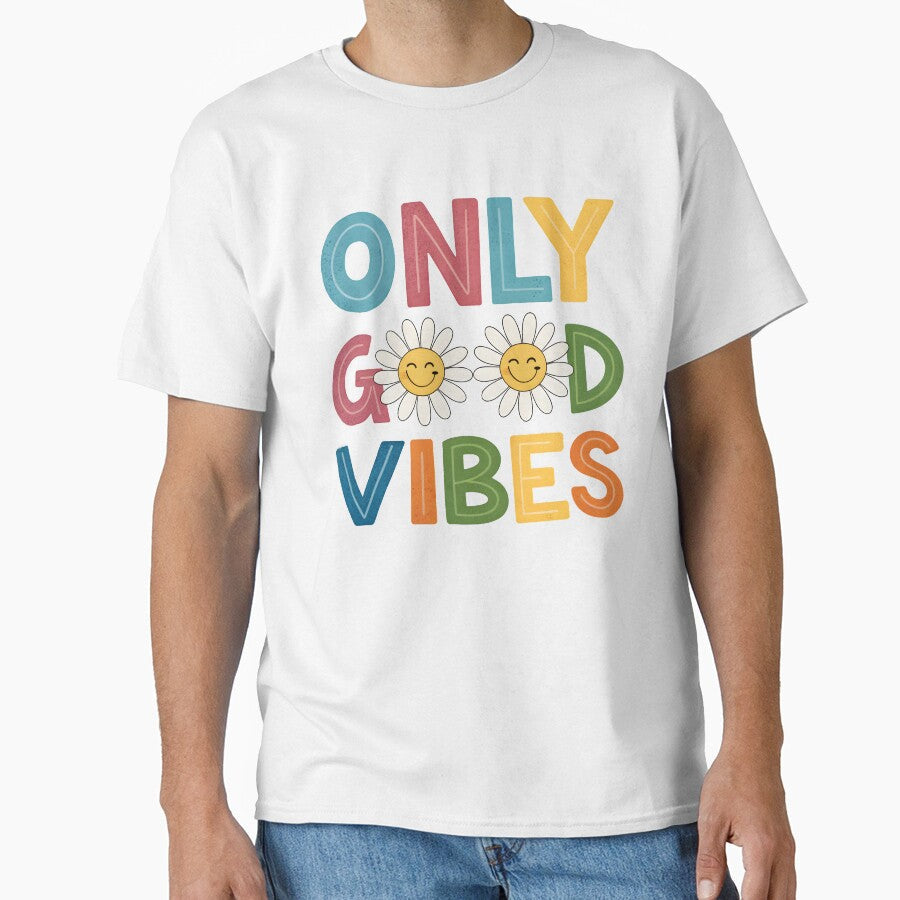 Only good vibes by nimmitrends - Adult & Kids T-Shirts, Sweatshirts & Hoodies apparel design preview 1