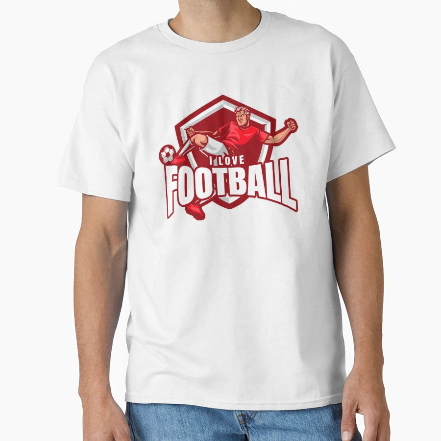 I Love Football Beautiful Game T-Shirt - Casual Everyday Wear Men Women - T-Shirt, Sweatshirt, Hoodie