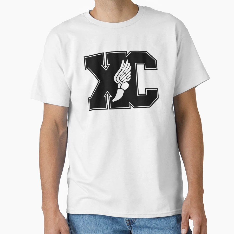 Cross Country Featuring Winged Track Shoe T-Shirt - Graphic Print Men Women - T-Shirt, Sweatshirt, Hoodie