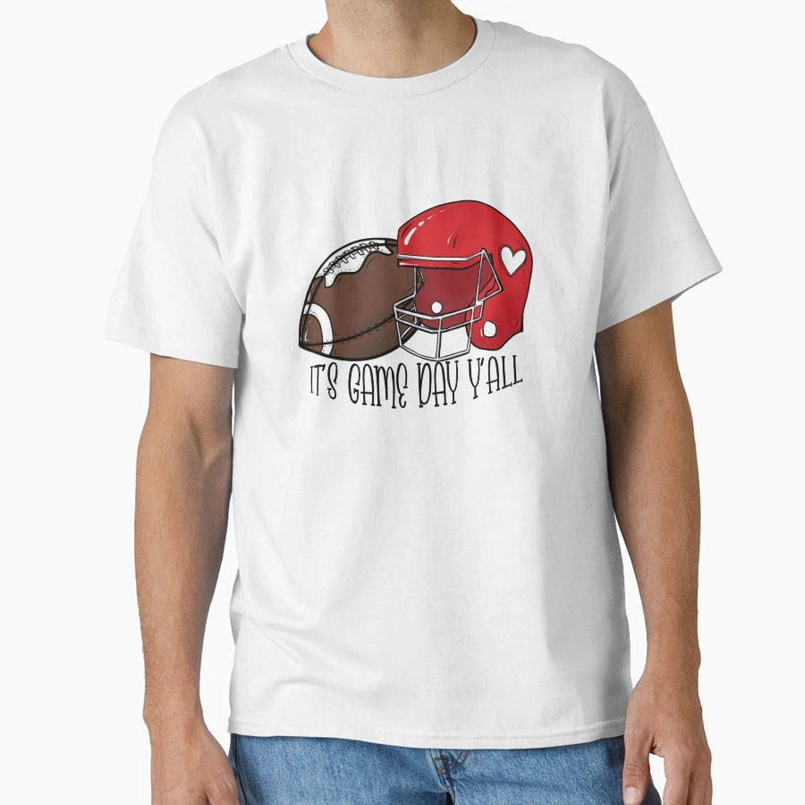 Football Its Game Day Yall T-Shirt - Graphic Print Men Women - T-Shirt, Sweatshirt, Hoodie