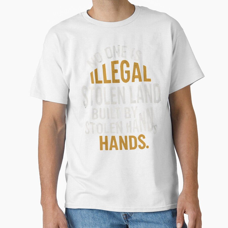 Illegal Stolen Land Statement by SiarheiYur - Adult & Kids T-Shirts, Sweatshirts & Hoodies apparel design preview 1