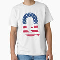 Letter Q Capital Alphabet American T-Shirt - Novelty Apparel Men Women - T-Shirt, Sweatshirt, Hoodie