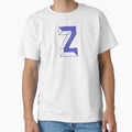 Modern Monogram Initial Letter Z T-Shirt - Minimalist Print Unisex - T-Shirt, Sweatshirt, Hoodie