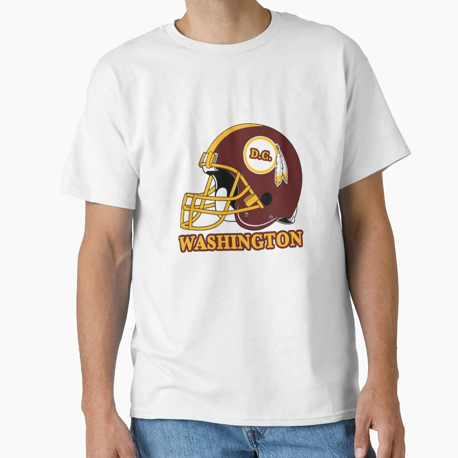Washington Football Dc Sports Team T-Shirt - Fun Novelty Design for Adults - T-Shirt, Sweatshirt, Hoodie
