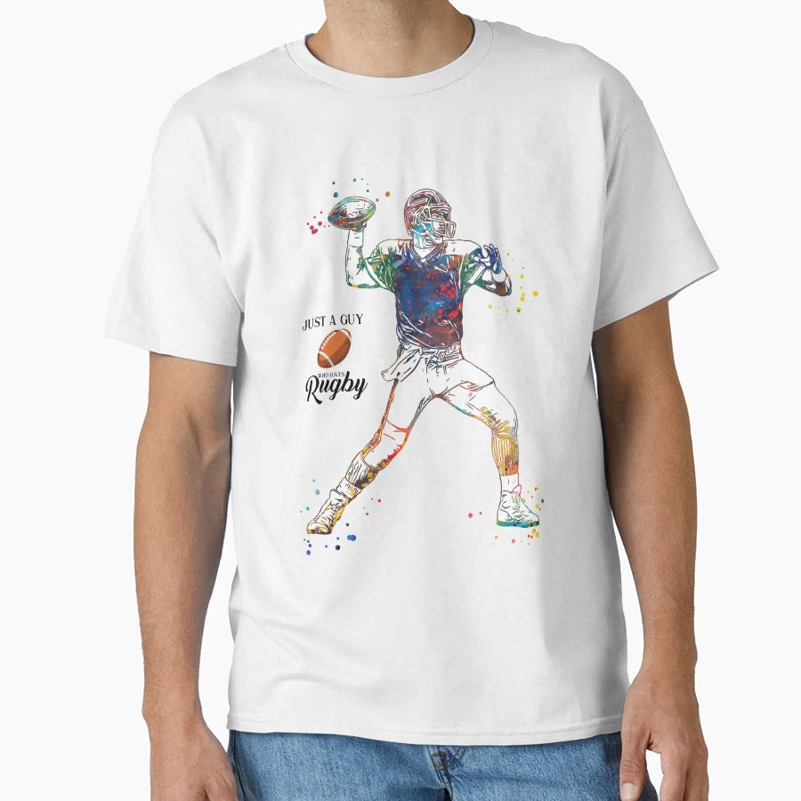 American Football Player T-Shirt - Custom Art Print Unisex - T-Shirt, Sweatshirt, Hoodie