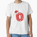 Letter O Santa Hat Monogram T-Shirt - Novelty Apparel Unisex - T-Shirt, Sweatshirt, Hoodie