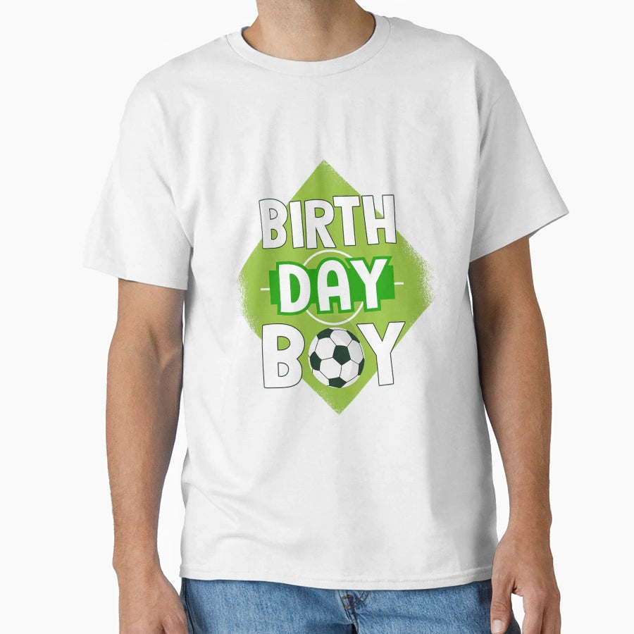 Soccer Birthday Soccer Theme Birthday T-Shirt - Minimalist Print Men Women - T-Shirt, Sweatshirt, Hoodie