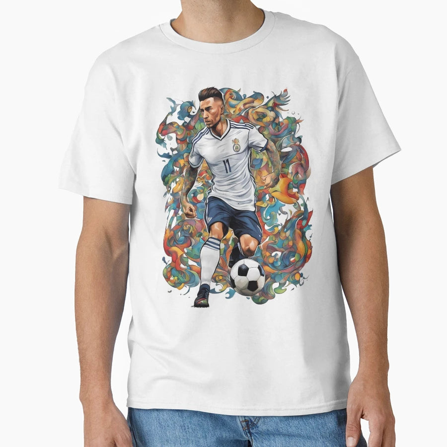 Football Soccer Graffiti T-Shirt - Aesthetic Graphic for Adults - T-Shirt, Sweatshirt, Hoodie