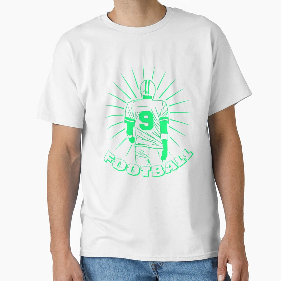 Amercian Football Quarterback Designer T-Shirt - Minimalist Print Men Women - T-Shirt, Sweatshirt, Hoodie