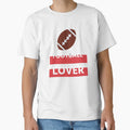 American Football Lover Simple White T-Shirt - Aesthetic Graphic for Adults - T-Shirt, Sweatshirt, Hoodie