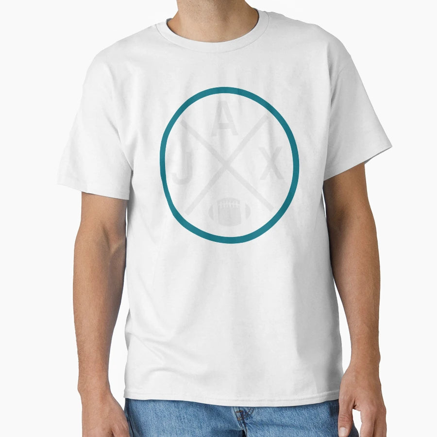 Jacksonville Football Emblem Jax T-Shirt - Casual Everyday Wear for Adults - T-Shirt, Sweatshirt, Hoodie