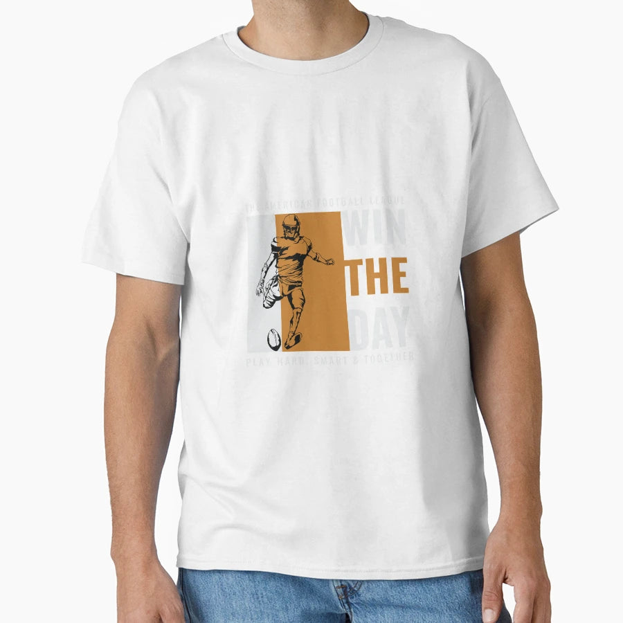 American Football Wins Day T-Shirt - Minimalist Print Unisex - T-Shirt, Sweatshirt, Hoodie