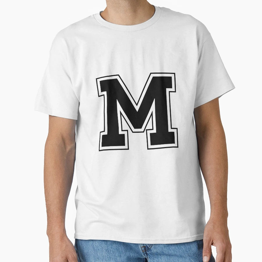 Letter M T-Shirt - Fun Novelty Design for Adults - T-Shirt, Sweatshirt, Hoodie