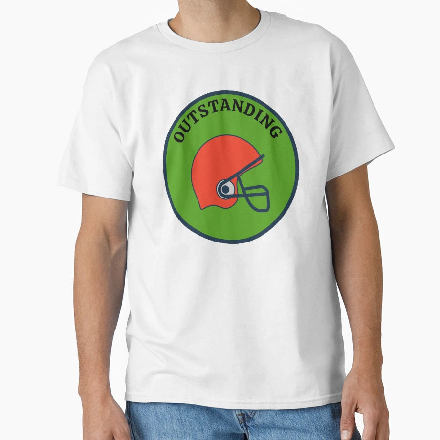 Outstanding Best Teacher Football T-Shirt - Minimalist Print Men Women - T-Shirt, Sweatshirt, Hoodie
