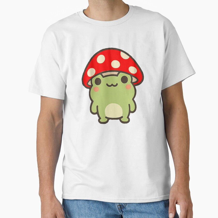 Frog With Mushroom Hat by Ach&Koor - Adult & Kids T-Shirts, Sweatshirts & Hoodies apparel design preview 1