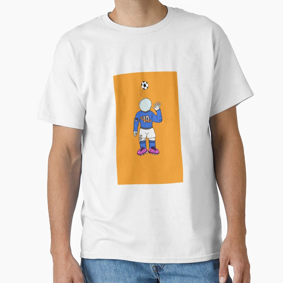 Soccer Astronaut T-Shirt - Aesthetic Graphic for Adults - T-Shirt, Sweatshirt, Hoodie
