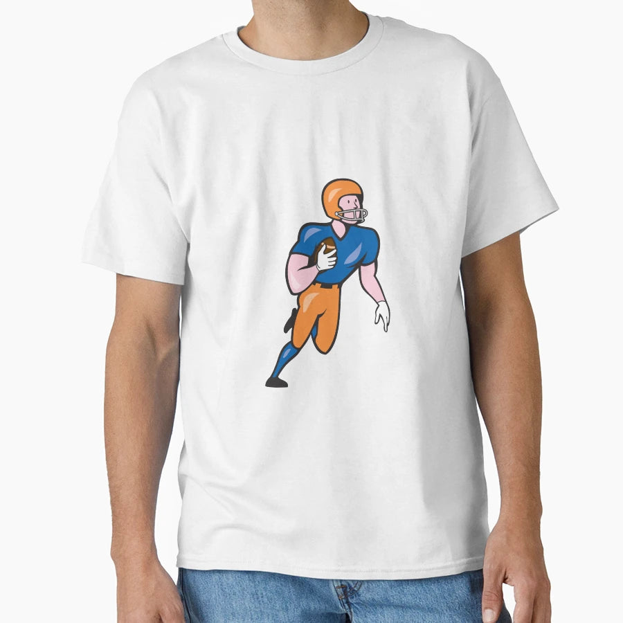 American Football Player Rusher Run T-Shirt - Custom Art Print for Adults - T-Shirt, Sweatshirt, Hoodie