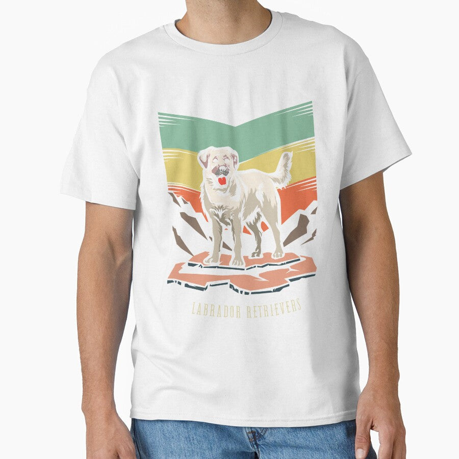 Labrador Dog Retro design for Lovers by - Adult & Kids T-Shirts, Sweatshirts & Hoodies apparel design preview 1