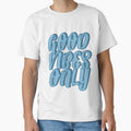 Good Vibes Only Lettering by SplashCreative - Adult & Kids T-Shirts, Sweatshirts & Hoodies apparel design preview 1