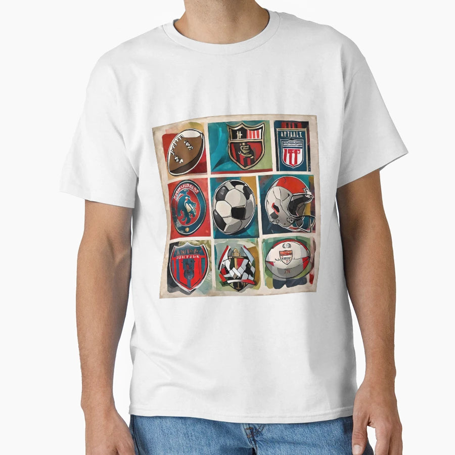 Football Or Soccer T-Shirt - Unique Graphic for Adults - T-Shirt, Sweatshirt, Hoodie