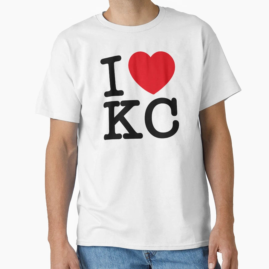 I Heart Kc T-Shirt - Novelty Apparel for Adults - T-Shirt, Sweatshirt, Hoodie