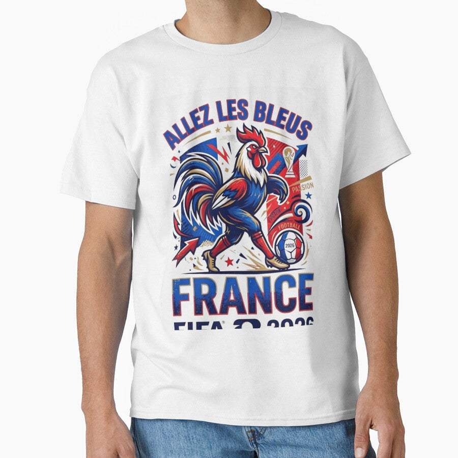 Allez Les Bleus Rooster by Ink Co - Adult & Kids T-Shirts, Sweatshirts & Hoodies apparel design preview 1
