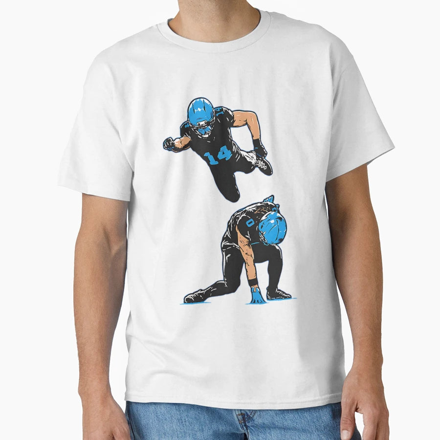 JG And Amon Ra St Brown Detroit Heroes T-Shirt - Custom Art Print Unisex - T-Shirt, Sweatshirt, Hoodie
