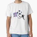 Glitch Soccer Ball Vaporwave Football T-Shirt - Graphic Print Unisex - T-Shirt, Sweatshirt, Hoodie