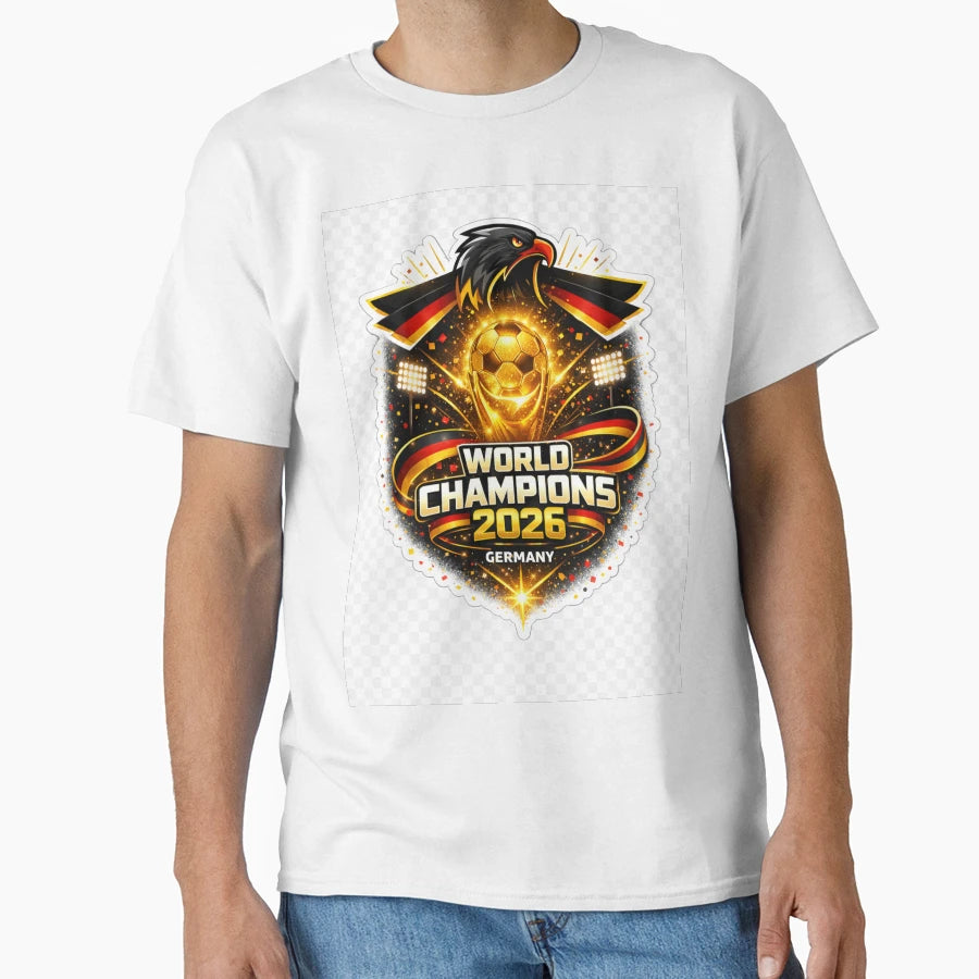 Germany Football World Champions T-Shirt - Minimalist Print Unisex - T-Shirt, Sweatshirt, Hoodie