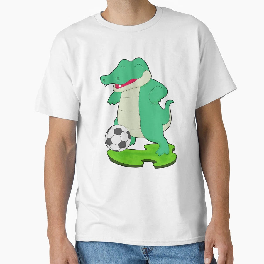 Crocodile Soccer Player Soccer T-Shirt - Streetwear Style for Adults - T-Shirt, Sweatshirt, Hoodie