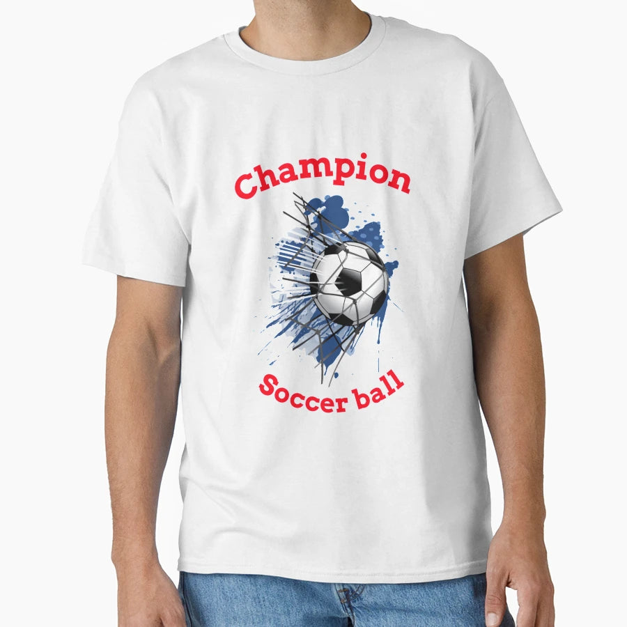 Champion Soccer Ball T-Shirt - Minimalist Print Unisex - T-Shirt, Sweatshirt, Hoodie