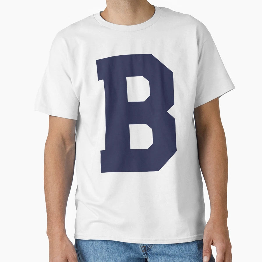 Alphabet Blue B Sports Letter B T-Shirt - Unique Graphic Men Women - T-Shirt, Sweatshirt, Hoodie