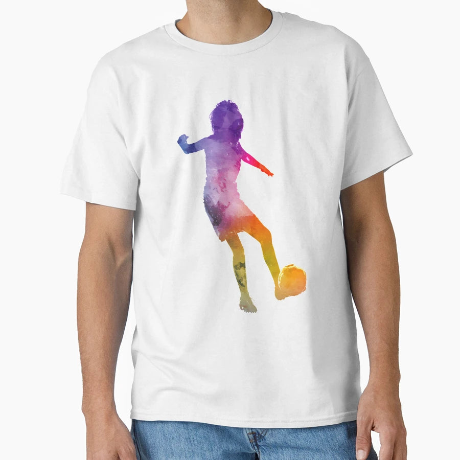 Soccer Player 15 Watercolor T-Shirt - Unique Graphic Unisex - T-Shirt, Sweatshirt, Hoodie