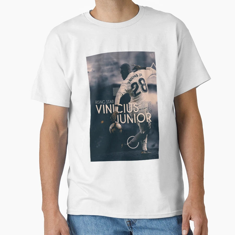 Vinicius Jr Art Wallpaper T-Shirt - Novelty Apparel for Adults - T-Shirt, Sweatshirt, Hoodie