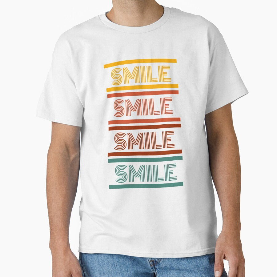 Smile Retro Vintage Typography by RedSparkle - Adult & Kids T-Shirts, Sweatshirts & Hoodies apparel design preview 1