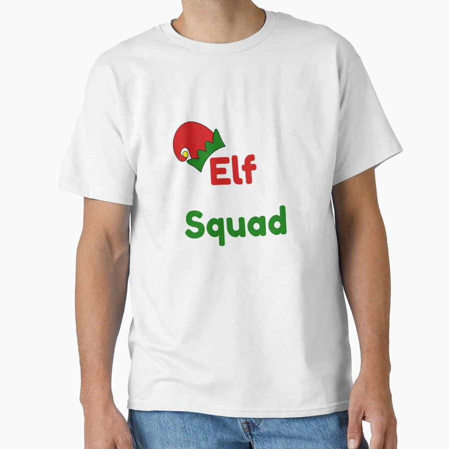 Elf Squad Funny Christmas Holiday Design by Quirky - Adult & Kids T-Shirts, Sweatshirts & Hoodies apparel design preview 1