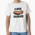 I Love Sausages by Bendthetrend - Adult & Kids T-Shirts, Sweatshirts & Hoodies apparel design preview 1