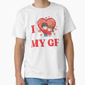 Red Heart Kawaii Couple I Love My T-Shirt - Casual Everyday Wear Men Women - T-Shirt, Sweatshirt, Hoodie