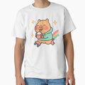 Kawaii Capybara, Roller Skating by graphic-genie - Adult & Kids T-Shirts, Sweatshirts & Hoodies apparel design preview 1