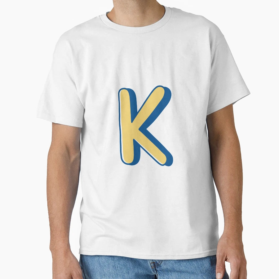 Illustration Hand Drawing Letter K T-Shirt - Fun Novelty Design for Adults - T-Shirt, Sweatshirt, Hoodie