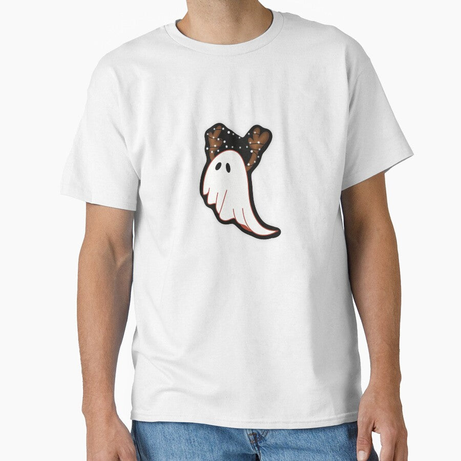 Ghost w/Christmas lights by Ellengsart - Adult & Kids T-Shirts, Sweatshirts & Hoodies apparel design preview 1