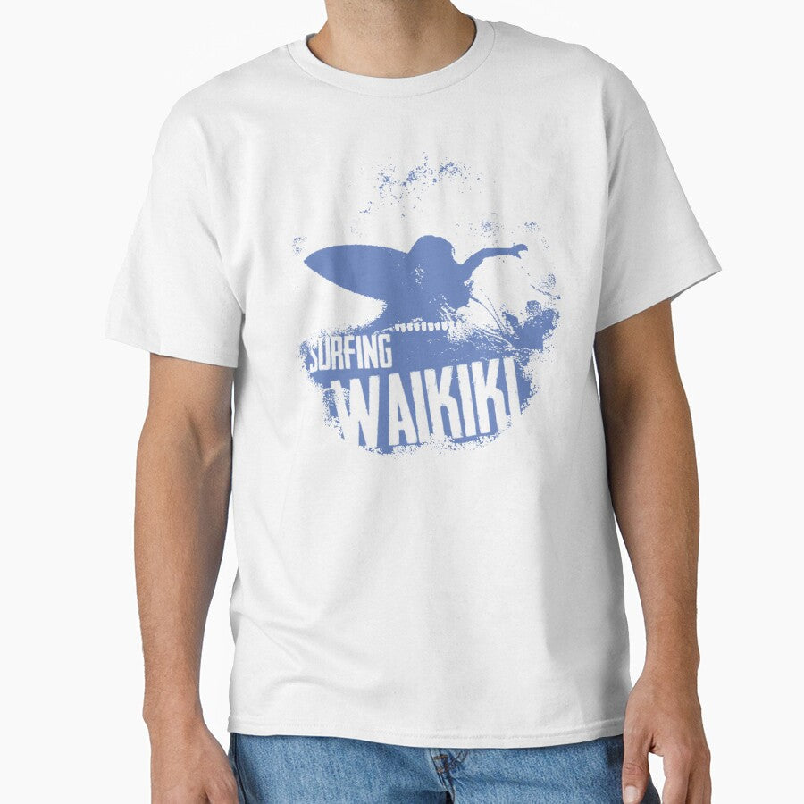 Surfing Waikiki by helenacooper - Adult & Kids T-Shirts, Sweatshirts & Hoodies apparel design preview 1