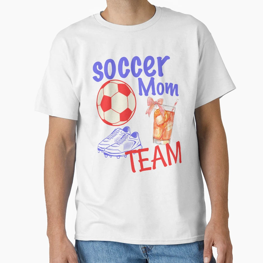Soccer Mom Team Iced Tea Sideline T-Shirt - Minimalist Print for Adults - T-Shirt, Sweatshirt, Hoodie