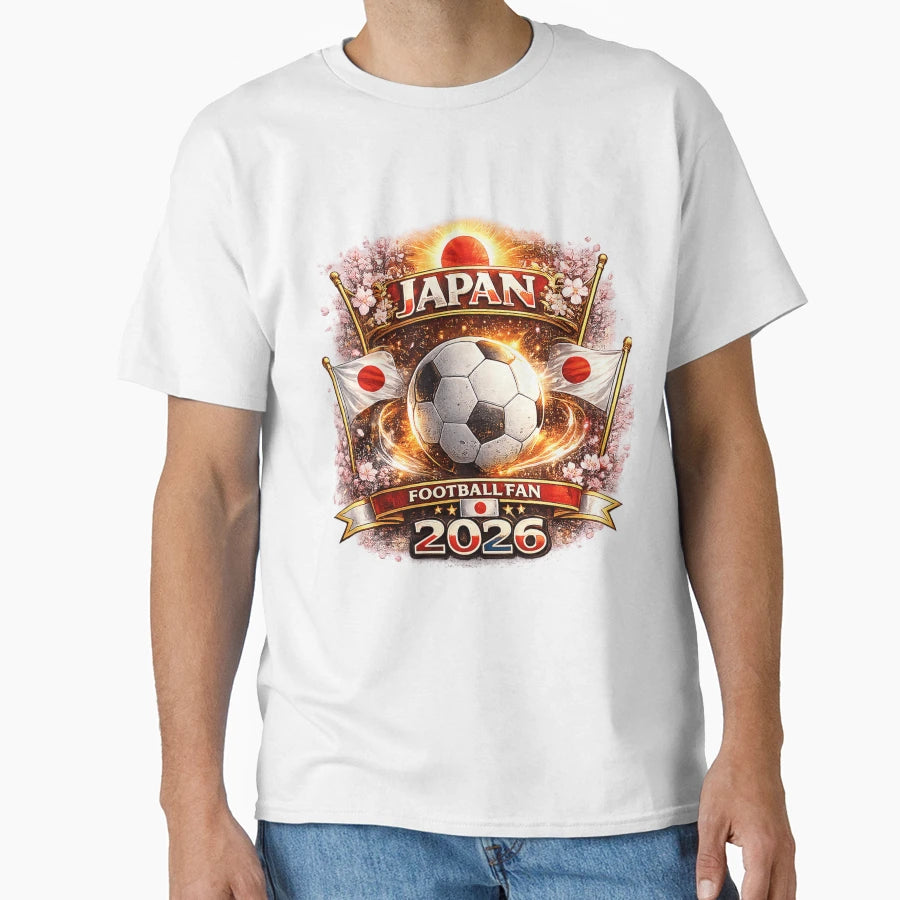 Japan Football Fan Soccer Pride T-Shirt - Custom Art Print Men Women - T-Shirt, Sweatshirt, Hoodie