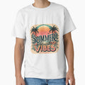 Summer vibes, typography by maxmaj - Adult & Kids T-Shirts, Sweatshirts & Hoodies apparel design preview 1