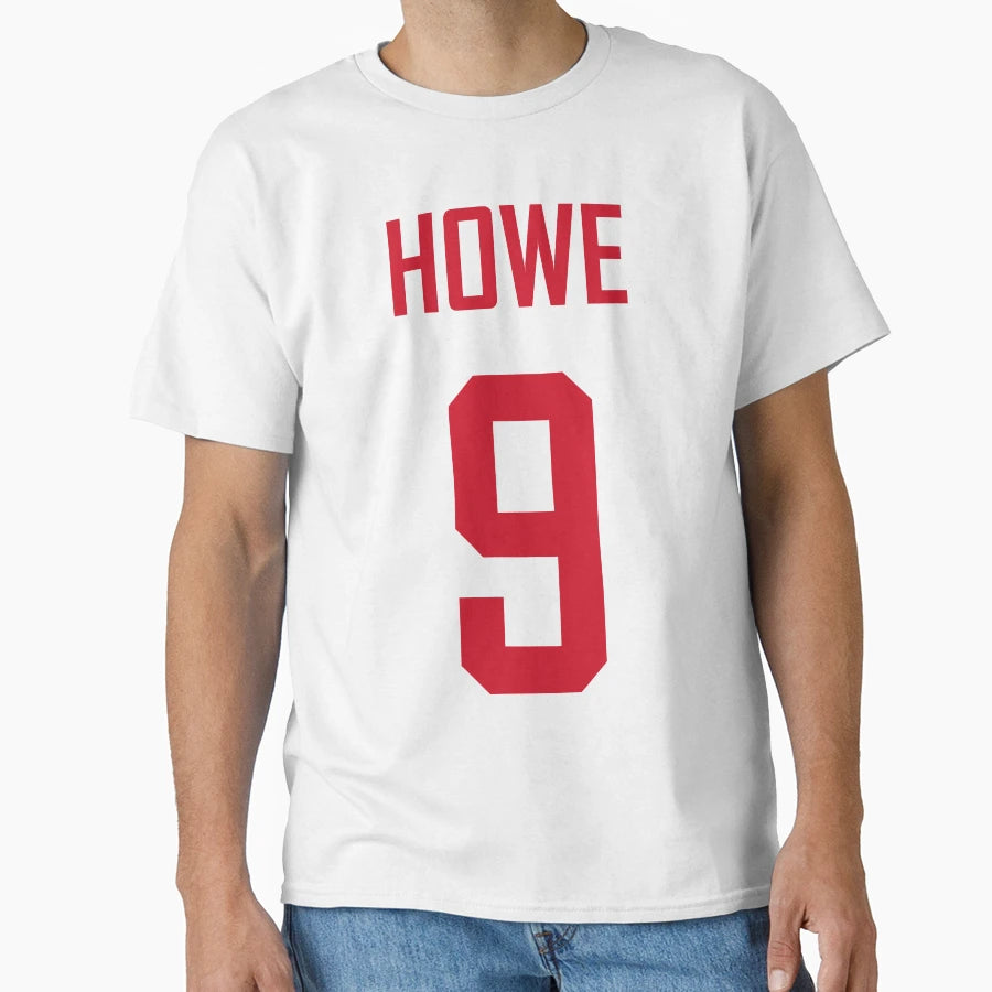 Howe Red Wings Home White Red T-Shirt - Novelty Apparel Men Women - T-Shirt, Sweatshirt, Hoodie