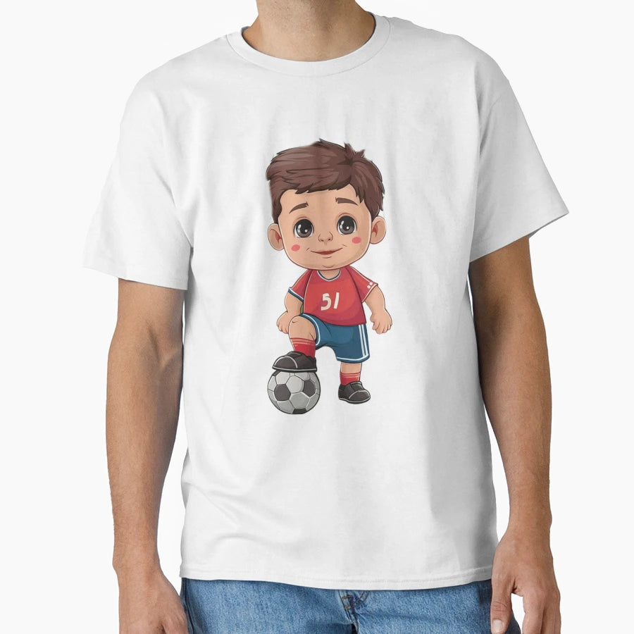 Footballer T-Shirt - Custom Art Print Unisex - T-Shirt, Sweatshirt, Hoodie