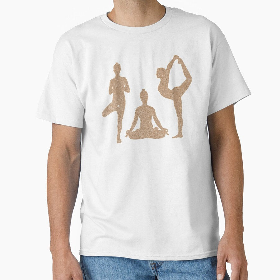 Three Yoga Poses: Tree, Lotus, and Dancer by Laanas55 - Adult & Kids T-Shirts, Sweatshirts & Hoodies apparel design preview 1