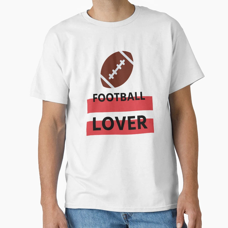 American Football Lover Simple Black T-Shirt - Unique Graphic for Adults - T-Shirt, Sweatshirt, Hoodie
